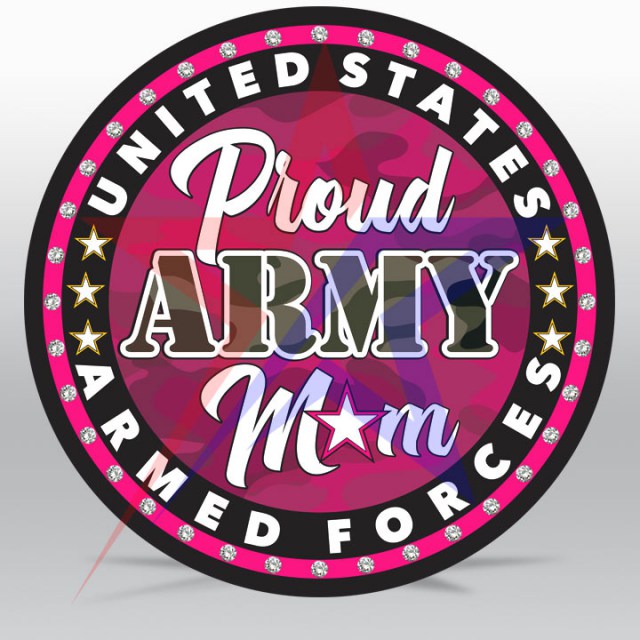 Proud Army Mom Hot Pink