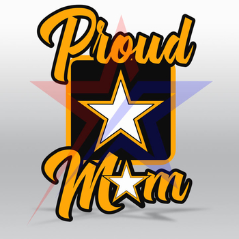 Proud Army Mom Stacked Logo